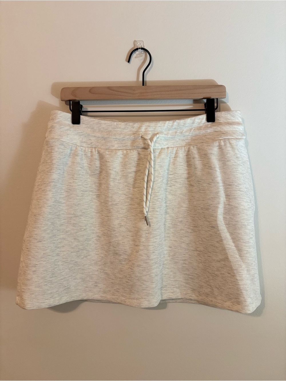 all in motion Heathered Cream Drawstring Mini Skirt
